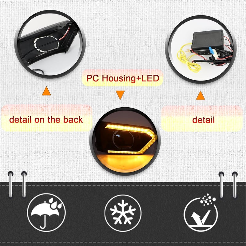 BINQIGOO Front Bumper Fog Light Daytime Running Lamp Turn Signal LED Compatible with Nissan Altima 2019-2022 S SR SV SL Platinum - Image 3